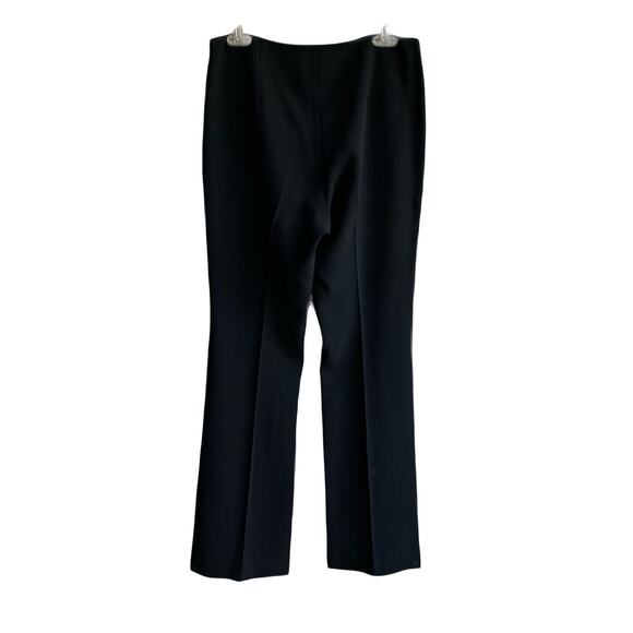 Theory Black Crepe Flare Leg Pants Size 8 Office Business Academia Preppy Work - Picture 11 of 11